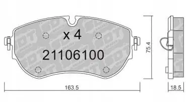 GALFER/SDT 21106200 klocki hamulcowe Darmowa dostawa