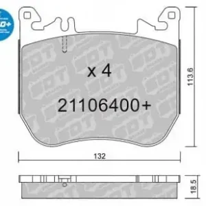 GALFER/SDT 21106400+ klocki hamulcowe Premium
