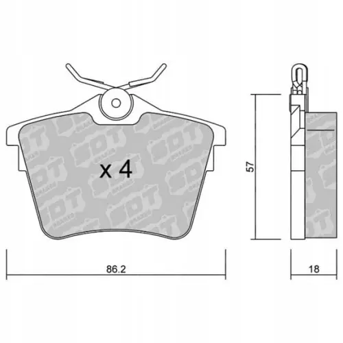 Zamów teraz GALFER/SDT 2110700 klocki hamulcowe