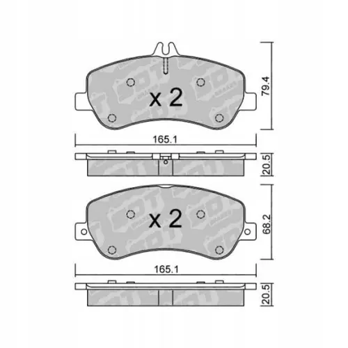 GALFER/SDT 2115700 klocki hamulcowe Tani