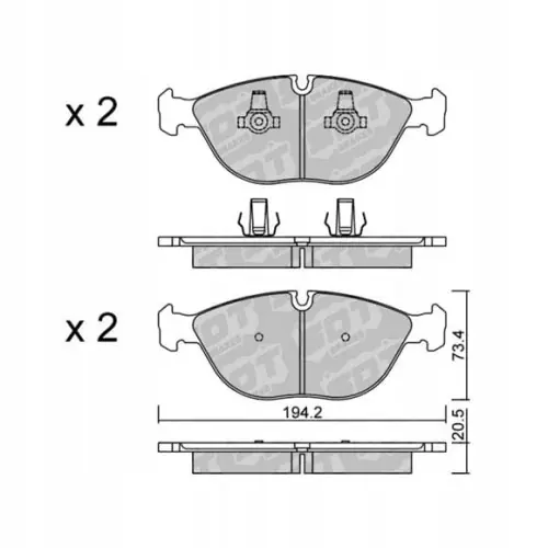 GALFER/SDT 2115900 klocki hamulcowe Premium