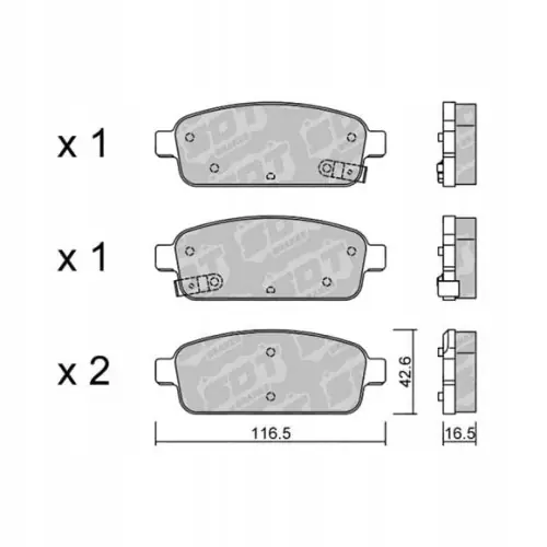 Tylko dziś GALFER/SDT 2116900 klocki hamulcowe