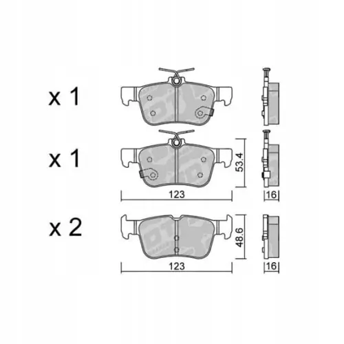 Darmowa dostawa GALFER/SDT 2119001 klocki hamulcowe