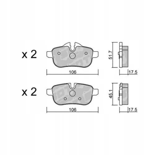 Bezpieczna płatność GALFER/SDT 2119900 klocki hamulcowe