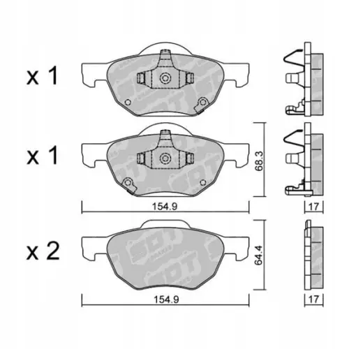Zwrot pieniędzy GALFER/SDT 2125200 klocki hamulcowe