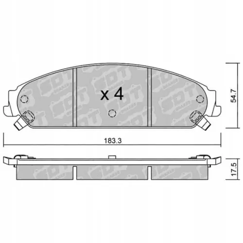 Zwrot pieniędzy GALFER/SDT 2124200 klocki hamulcowe