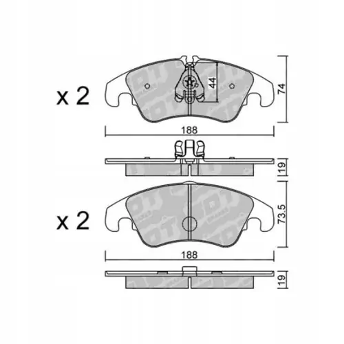 Zamów teraz GALFER/SDT 2128000 klocki hamulcowe