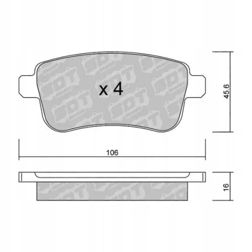 Wyprzedaż GALFER/SDT 2131100 klocki hamulcowe