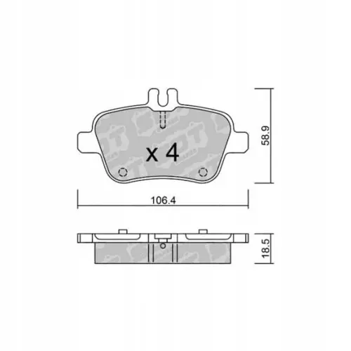 Darmowa dostawa GALFER/SDT 2134700 klocki hamulcowe