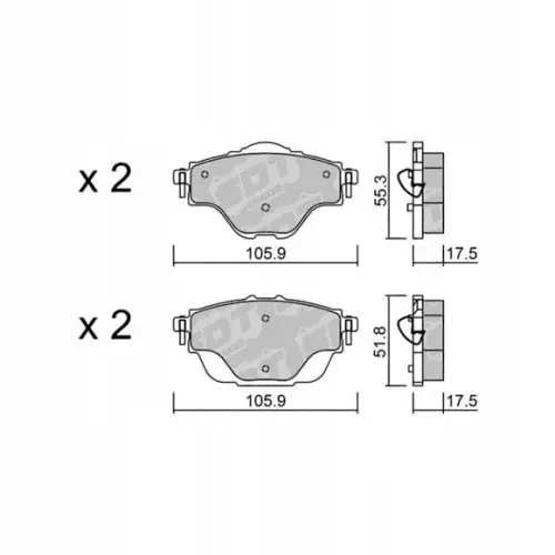 Ekspresowa dostawa GALFER/SDT 2136100 klocki hamulcowe