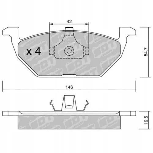 Zamów teraz GALFER/SDT 2140600 klocki hamulcowe