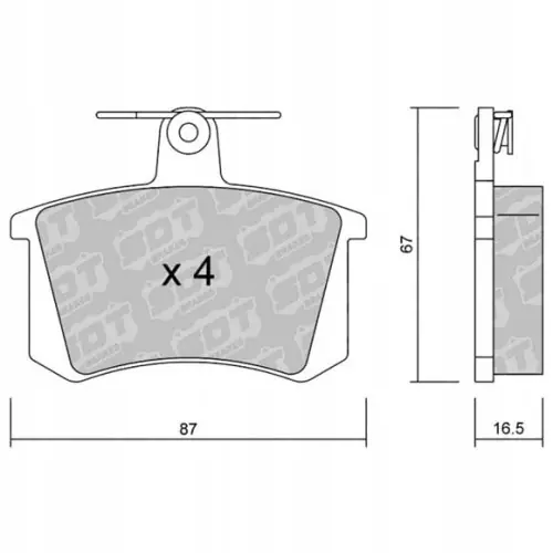 Zwrot pieniędzy GALFER/SDT 2140800 klocki hamulcowe