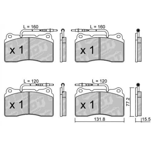 Zwrot pieniędzy GALFER/SDT 2144402 klocki hamulcowe