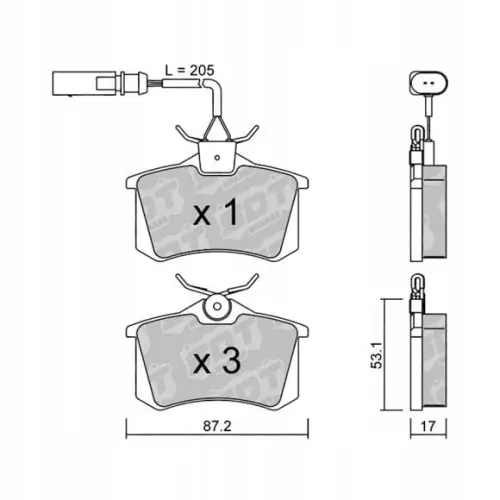 Bezpieczna płatność GALFER/SDT 2144702 klocki hamulcowe