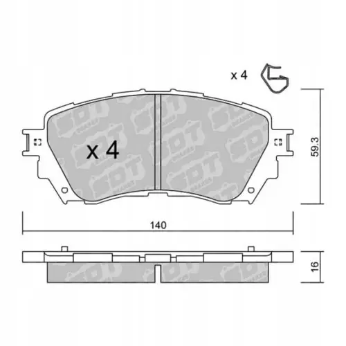 Zamów teraz GALFER/SDT 2149100 klocki hamulcowe