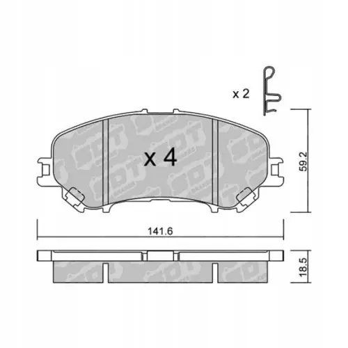 Darmowa dostawa GALFER/SDT 2152000 klocki hamulcowe