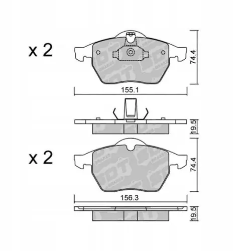 Autentyczny GALFER/SDT 2153100 klocki hamulcowe
