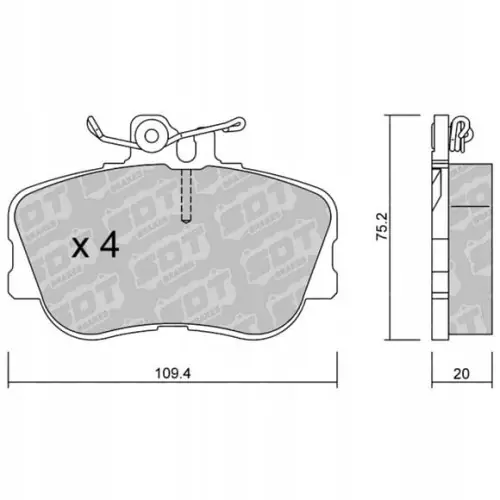 Ekspresowa dostawa GALFER/SDT 2158300 klocki hamulcowe