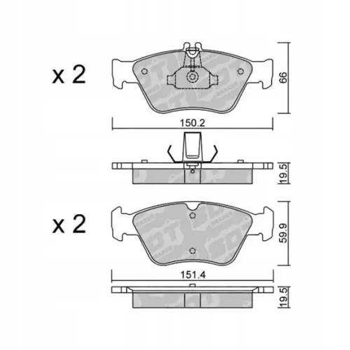Wysoka jakość GALFER/SDT 2158500 klocki hamulcowe