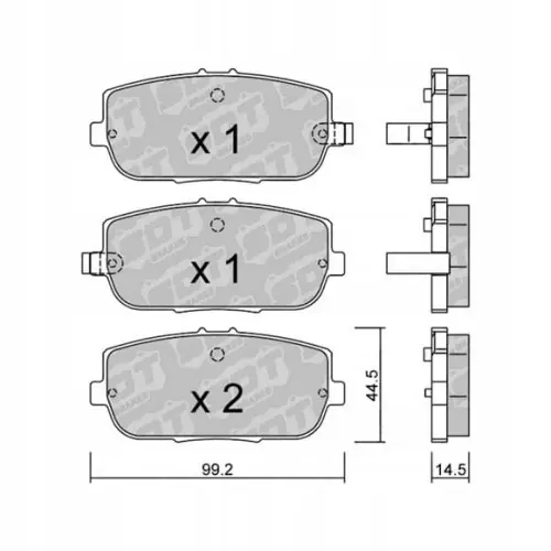 Wysoka jakość GALFER/SDT 2160000 klocki hamulcowe