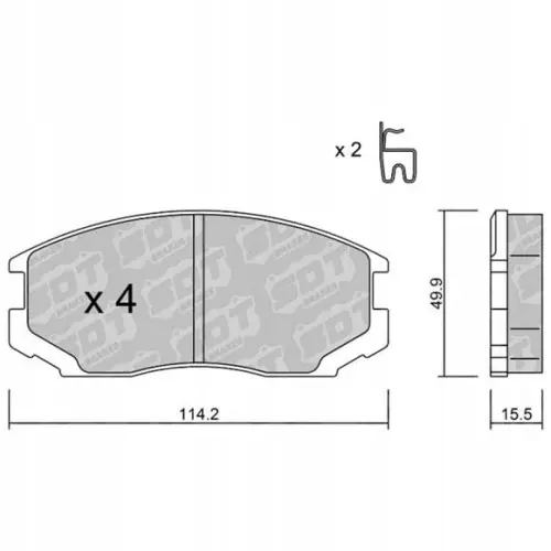 Zwrot pieniędzy GALFER/SDT 2175800 klocki hamulcowe