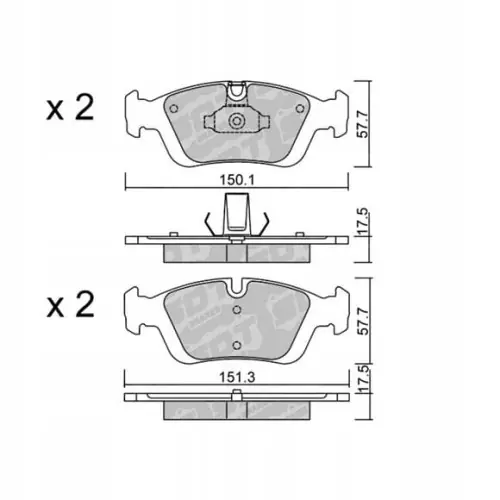 Autentyczny GALFER/SDT 2178700 klocki hamulcowe