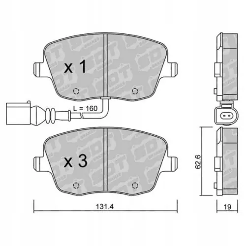 Tylko dziś GALFER/SDT 2180201 klocki hamulcowe