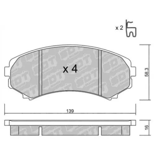 Zamów teraz GALFER/SDT 2188500 klocki hamulcowe