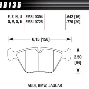 Nowość HB135S.760 HAWK Performance HT-10 Klocki hamulcowe