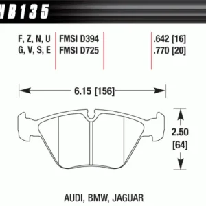 Popularny HB136G.690 HAWK Performance DTC-60 Klocki hamulcowe