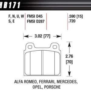 HB171F.590 Performance HPS Klocki hamulcowe (kpl.) Tani