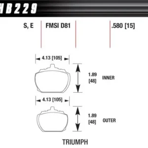 HB229S.580 HAWK Performance HT-10 Klocki hamulcowe Rabat