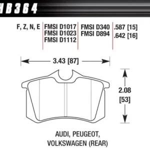 Niska cena HB364F.642 Performance HPS Klocki hamulcowe (kpl.)