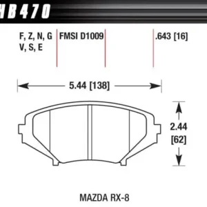 Szybka dostawa HB470F.643 HAWK Performance HPS Klocki hamulcowe (kpl.)