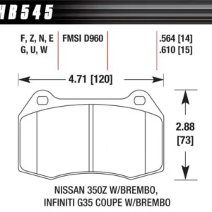 HB545N.564 HAWK Performance HP PLUS Klocki hamulcowe Tylko dziś