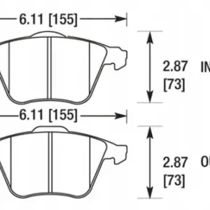 HB549F.702 Performance HPS Klocki hamulcowe (kpl.) Wysoka jakość
