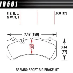 HB581N.660 HAWK Performance HP PLUS Klocki hamulcowe Tani