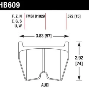 Szybka dostawa HB609B.572 HAWK Performance HPS 5.0 Klocki hamulcowe