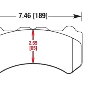 HB650F.730 HAWK Performance HPS Klocki hamulcowe Oryginalny