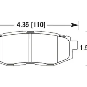 HB671F.628 HAWK Performance HPS Klocki hamulcowe Popularny