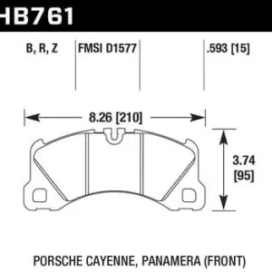 Zwrot pieniędzy HB761B.593 HAWK Performance HPS 5.0 Klocki hamulcowe