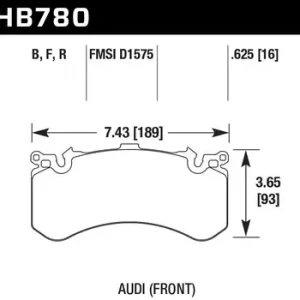 HB780B.625 HAWK Performance HPS 5.0 Klocki hamulcowe Tylko dziś