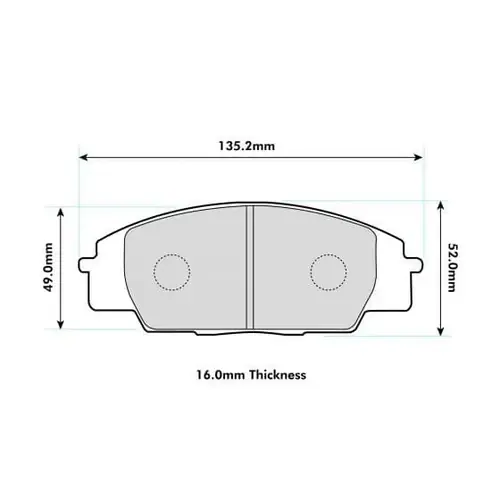 Klocki hamulcowe przednie PBS ProComp 991PC Honda Civic EP3 / S2000 Popularny