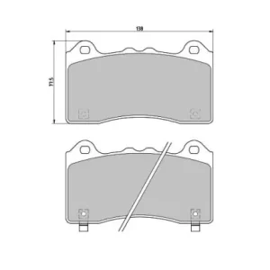 Niska cena Klocki hamulcowe przednie PBS Prorace 2032PR Ford Focus Mk3 RS