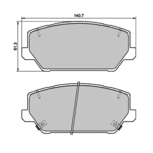 Klocki hamulcowe przednie PBS Prorace 8714PR Hyundai I30N Popularny
