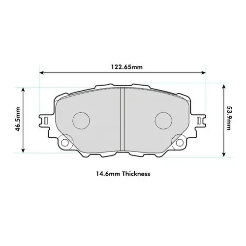 Popularny MAZDA MX-5 ND / Fiat 124 Spider Klocki hamulcowe przednie PBS Prorace 8745PR