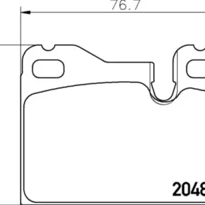 Wysoka jakość MDB1133 M1155 MINTEX KLOCKI HAMULCOWE