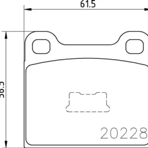 Autentyczny MDB1081 M1144 MINTEX KLOCKI HAMULCOWE