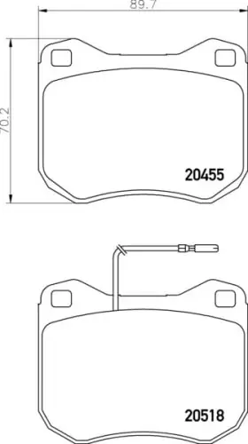 Darmowa dostawa MDB1108 F3R 19.00MINTEX KLOCKI HAMULCOWE