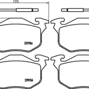 Bezpieczna płatność MDB1291 F4R 18.00 MINTEX KLOCKI HAMULCOWE